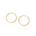 11mm 18k Endless Hoop Earrings
