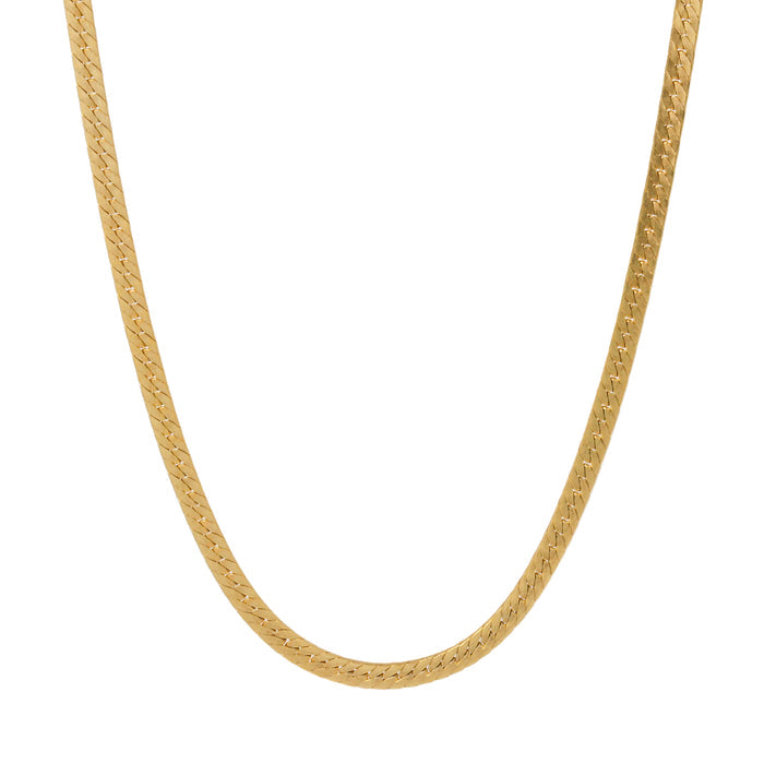 2.4mm Gold-Filled Herringbone Chain-Chemistry Jewelry