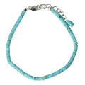 3mm Heishi Turquoise Bracelet