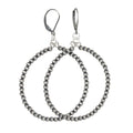 3mm Navajo Pearl Forward Hoop Earrings-Southwest