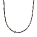 3mm Navajo Pearl + Sonoran Turquoise Necklace
