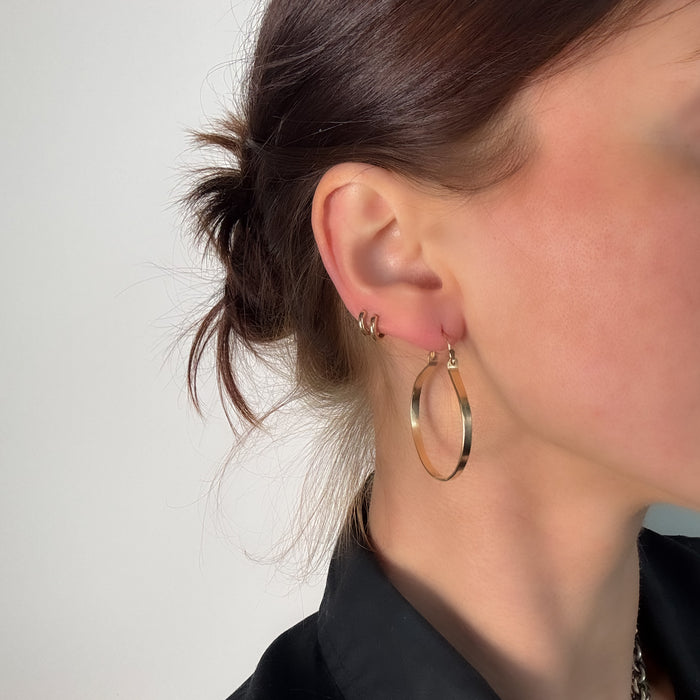 4” Gold-Filled Hoop Earrings