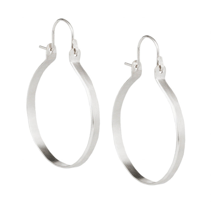 4” Sterling Silver Hoops-Glacier Lily