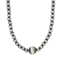 6mm Navajo Pearl Necklace with 12mm Pearl-Southwest
