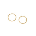 8mm 18k Endless Hoop Earrings