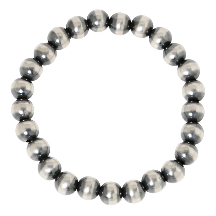 8mm Navajo Pearl Bead Bracelet-Southwest