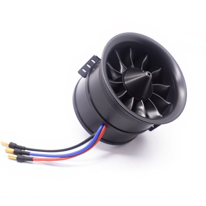 90mm EDF 6S 1450KV 3790g thrust belt 12 blades electric ducted fan for aircraft model aircraft jet engine