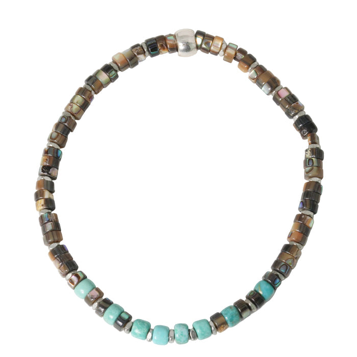 Abalone + Turquoise Bracelet