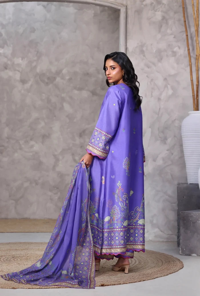 Ak by Amna Khan - Glaze Three Piece Raw Silk