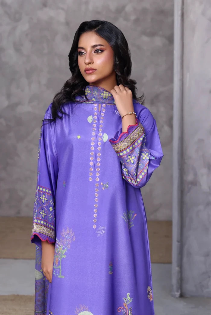 Ak by Amna Khan - Glaze Three Piece Raw Silk