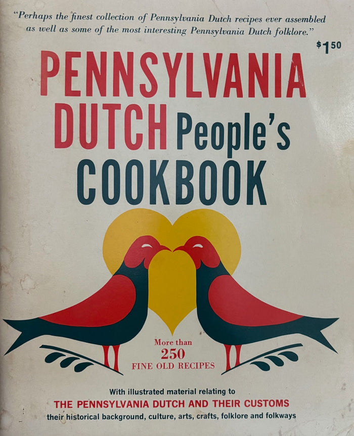 (Amish) Lillie S. Lustig, ed. Pennsylvania Dutch People's Cookbook