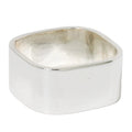 Anne Sterling Silver Square Cigar Band Ring-Stephanie Cachard
