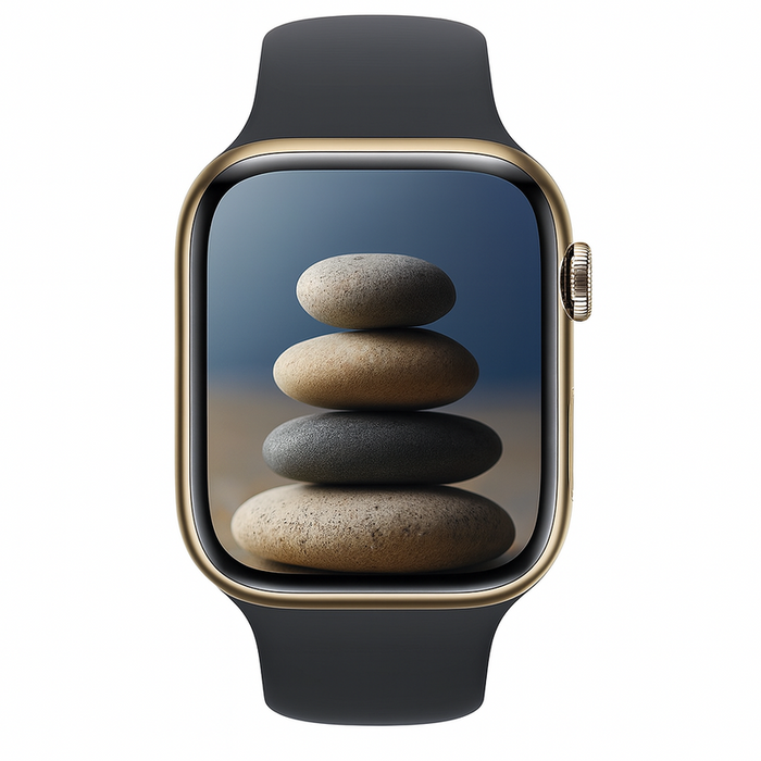 Apple Watch Series 8 45MM Stainless Steel GPS + Cellular Gold – Excellent Refurbished (New Battery)