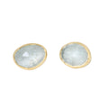 Aquamarine Sister Stud Earrings