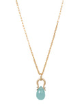 Archer Aqua Chalcedony Necklace-Lulu Designs