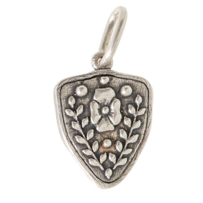 Baby Fox Shield + Flower Charm-Erica Molinari