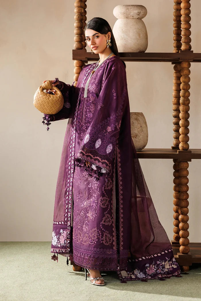 Baroque - EL26-D02 Three Piece Embroidered Jacquard Lawn
