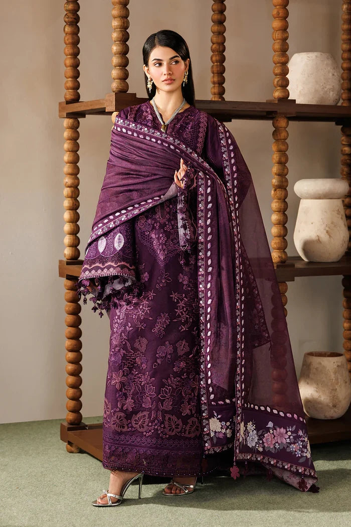 Baroque - EL26-D02 Three Piece Embroidered Jacquard Lawn