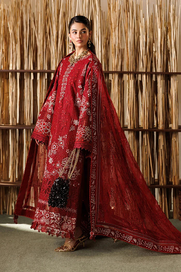 Baroque - EL26-D05 Three Piece Embroidered Jacquard Lawn