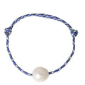 Baroque Pearl on Navy Paracord Bracelet