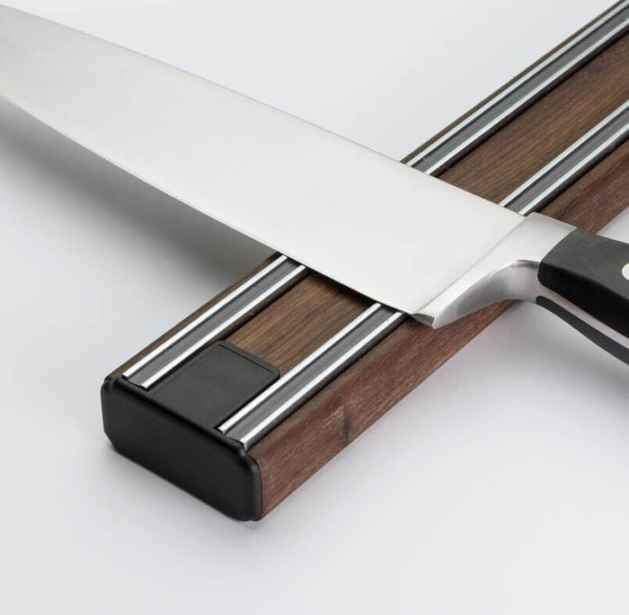 Barre aimantée surpuissante Bisbell Bisichef 35cm en bois - Noyer