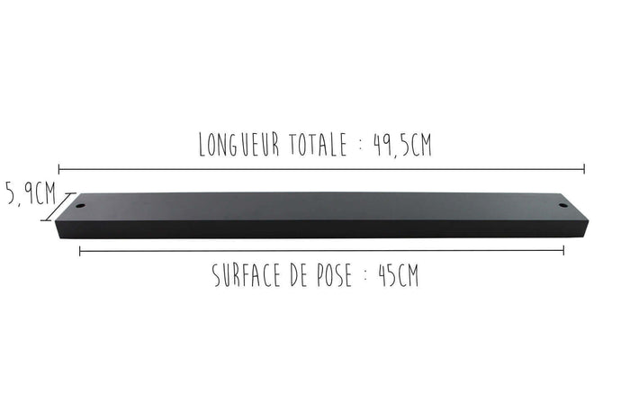 Barre aimantée Yaxell 45cm en bambou - Teinté