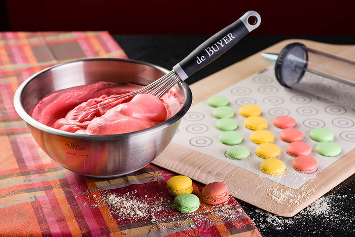 Bassine patissière demi sphère De Buyer Cul-de-Poule inox revêtement silicone