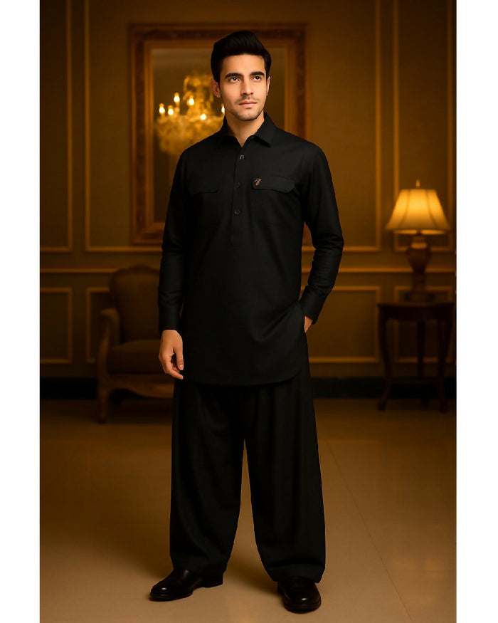 Black Farshi Suit