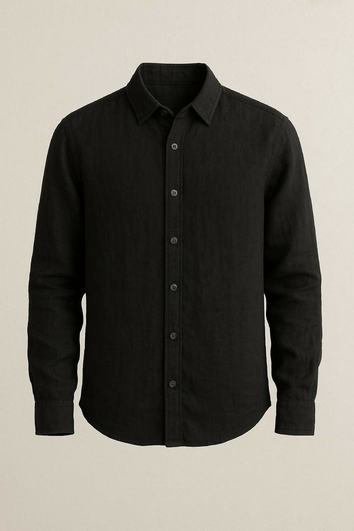 Black Linen Shirt