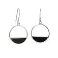 Black Onyx Eclipse Earrings-Southwest