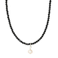 Black Spinel + Pearl Necklace-Southwest