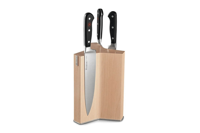 Bloc magnétique Wüsthof en bois de frêne pour 12 couteaux