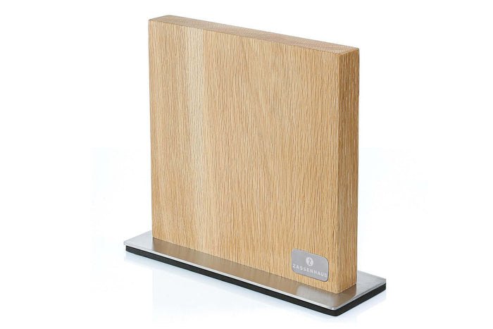 Bloc magnétique Zassenhaus en bois pour 10 couteaux de cuisine - Chêne