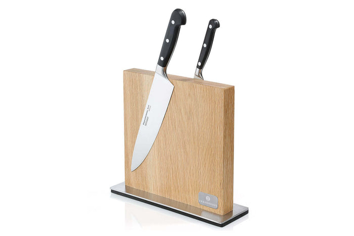 Bloc magnétique Zassenhaus en bois pour 10 couteaux de cuisine - Chêne