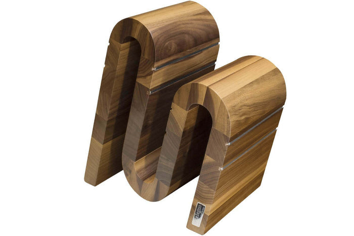 Bloc vide Artelegno Grand Prix Chicane S pour 9 couteaux de cuisine - Noyer