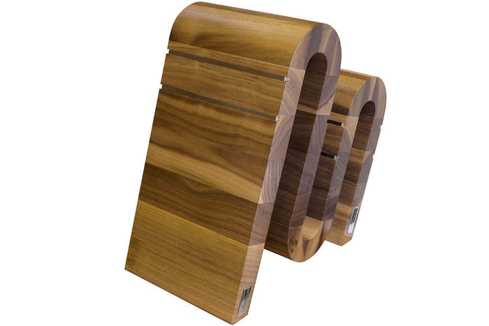Bloc vide Artelegno Grand Prix Chicane S pour 9 couteaux de cuisine - Noyer