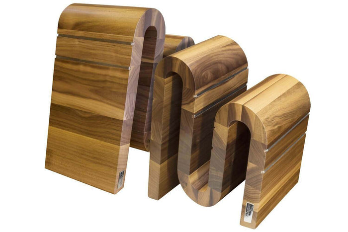 Bloc vide Artelegno Grand Prix Chicane S pour 9 couteaux de cuisine - Noyer