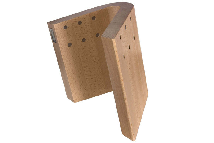 Bloc vide Artelegno Grand Prix Curve pour 10 couteaux de cuisine - Hêtre