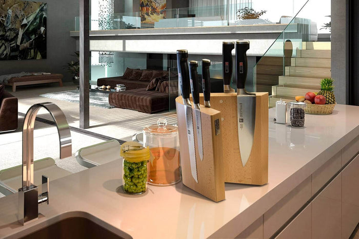 Bloc vide Artelegno Grand Prix Curve pour 10 couteaux de cuisine