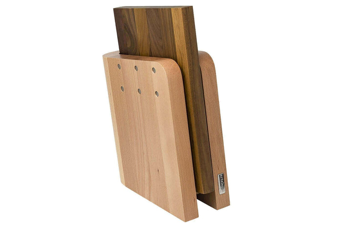 Bloc vide Artelegno Grand Prix pour 6 couteaux de cuisine + 1 planche à découper - Hêtre