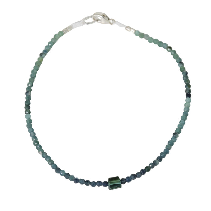 Blue + Green Tourmaline Bracelet-Margaret Solow