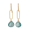 Blue Topaz Link Earring