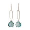 Blue Topaz Link Earring