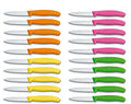 Boite de 20 couteaux d'office Victorinox SwissClassic multicolores lames droites 8cm