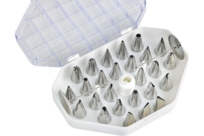 Boîte de douilles en acier inoxydable pour décors fins - 26 ou 52 douilles - 26