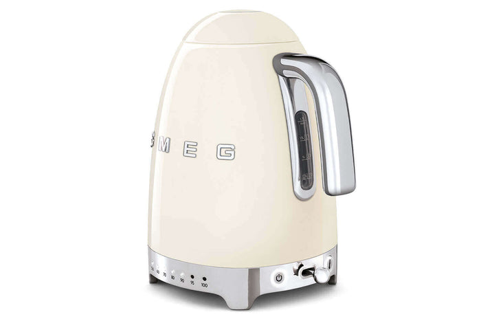 Bouilloire Smeg température réglable années 50 1,7l - Crème