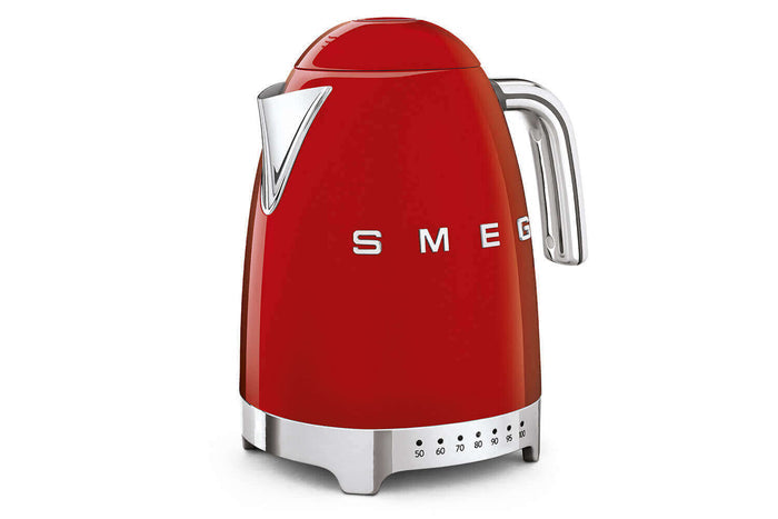 Bouilloire Smeg température réglable années 50 1,7l - Rouge