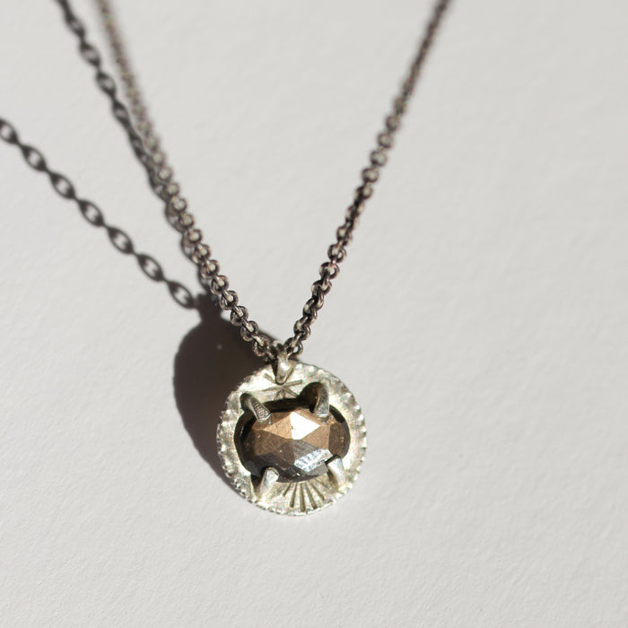 Brown Sapphire Necklace-Glacier Lily