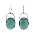 Burnet Green Quartz Earrings