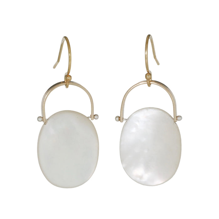 Burnet Mother of Pearl Earrings